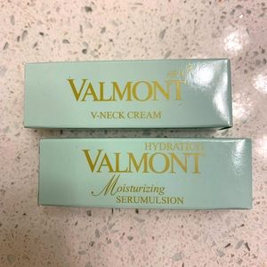 Valmont v-neck cream and moisturizing serumulsion